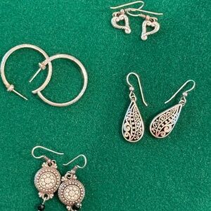 Vintage Brighton Silver and Gold Earring Collection Individually or All